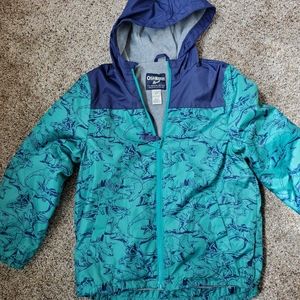 OshKosh B'gosh Children's Dinosaur Coat with spiked hood - Size L/7